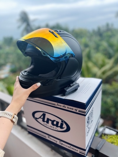 Mũ bảo hiểm fullface Arai RX7X Solid Matte Black